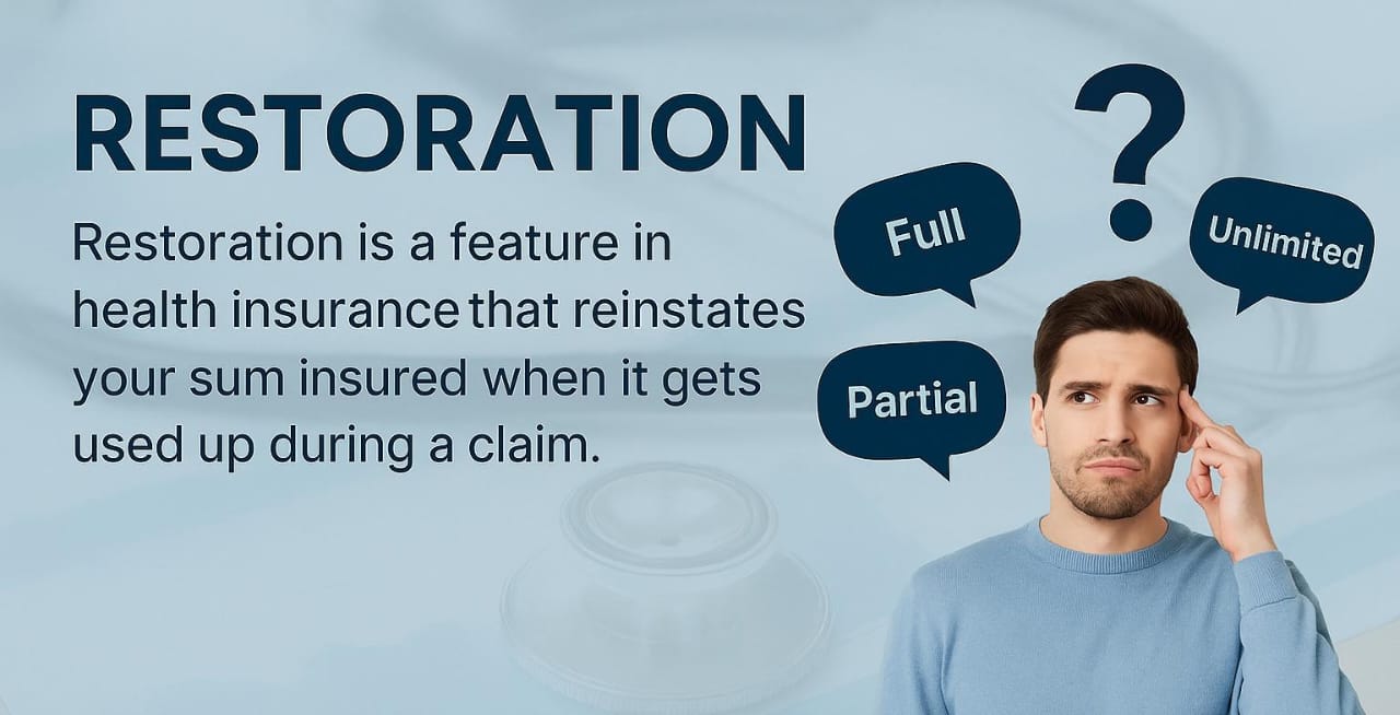 restoration, covers family members, no extra cost, automatic refill.